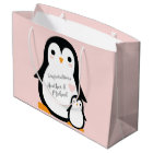 Cute Penguin Baby Shower Pink Girl