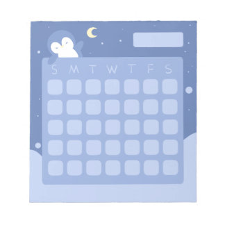 Cute Penguin Calendar Memo Pad Notepad