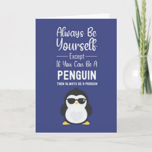 Cute Penguin Cards Funny Humour Animals Snow 