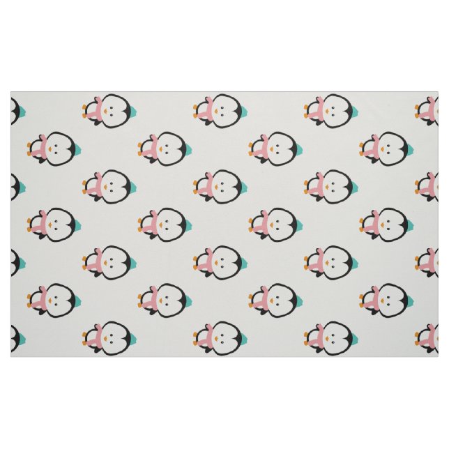Cute penguin cartoon fabric (Fat Quarter)