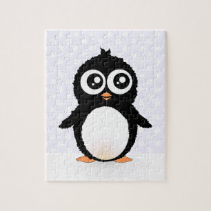 Cute penguin cartoon jigsaw puzzle