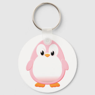 Cute Penguin Cartoon Key Ring