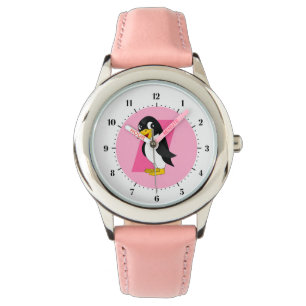 Cute penguin cartoon watch