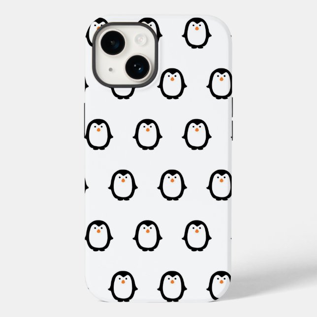 Cute Penguin Case-Mate iPhone Case (Back)
