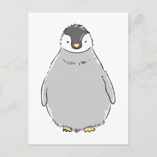 Cute Penguin Chick Postcard