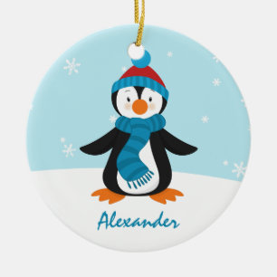 Cute Penguin Christmas Ornament