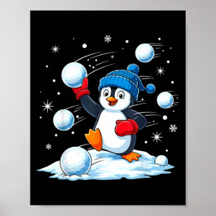 Cute Penguin Christmas Pajamas Shirt Boys, Penguin Poster