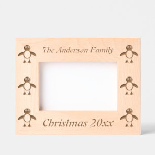 Cute Penguin Custom Etched Frames