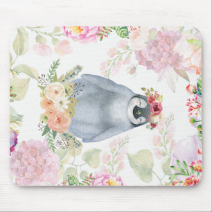 Cute Penguin Daughter Birthday Gift, Love Penguin Mouse Pad