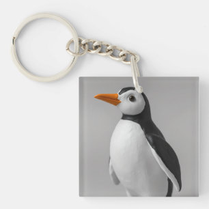Cute Penguin Design – Adorable Winter Animal Key Ring