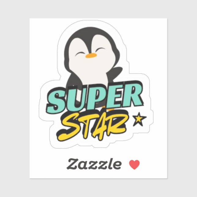 Cute Penguin Die Cut Sticker (Sheet)