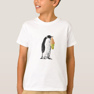 Cute penguin eating an ice cream cone T-Shirt