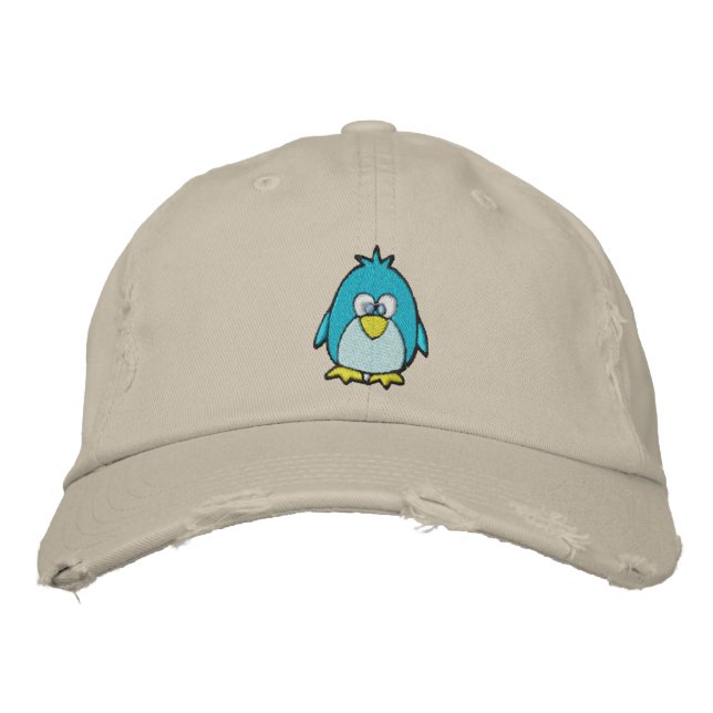 cute penguin embroidered hat (Front)