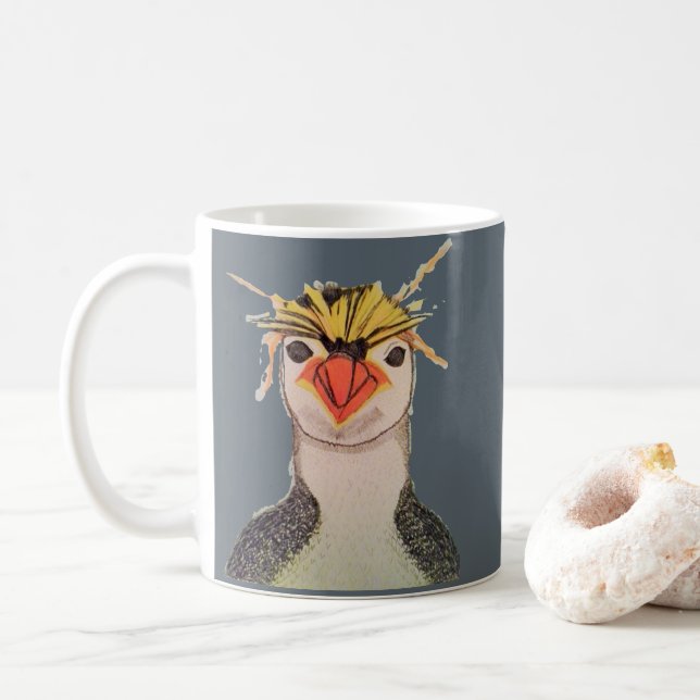 Cute Penguin Face Mug (With Donut)
