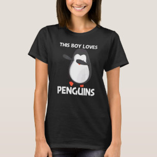 Cute Penguin For Boys Kids Antarctic Animal T-Shirt