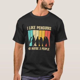 Cute Penguin For Men Women Kids Retro Penguin T-Shirt