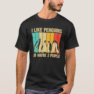 Cute Penguin For Men Women Retro Penguin T-Shirt