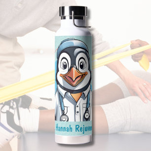 Cute Penguin Gifts for Physical Therapists Doctors Water Bottle