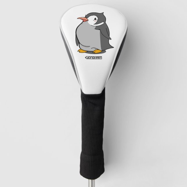 Cute Penguin Golf Head Cover (Front)
