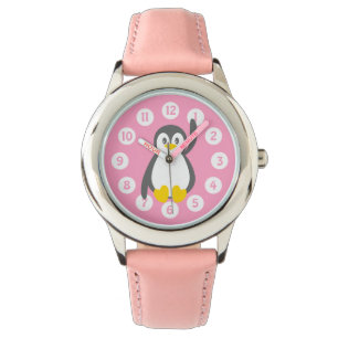 Cute penguin graphic kids watch
