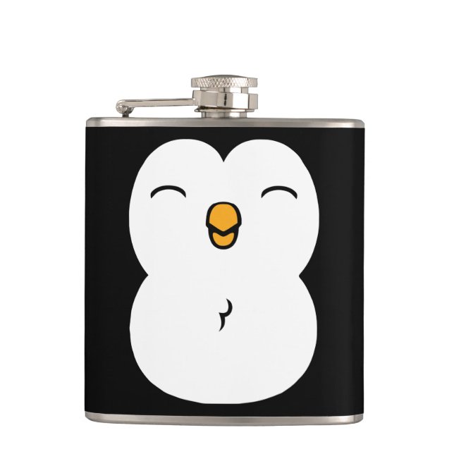 Cute Penguin Hip Flask (Front)