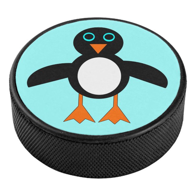 Cute Penguin Hockey Puck (3/4)
