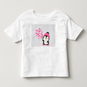 “Cute Penguin Holding a Balloon – Toddler/Child Te Toddler T-Shirt