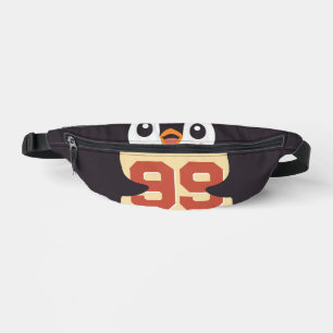 Cute Penguin Holding a Sign Bum Bags