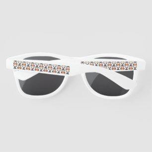 Cute penguin holding sign with the number 99 on it sunglasses