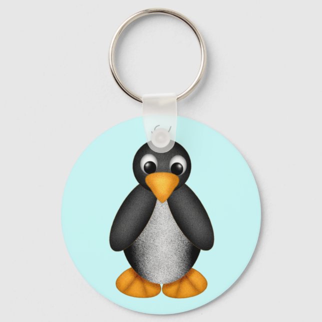 Cute Penguin Key Chain - Customised (Front)