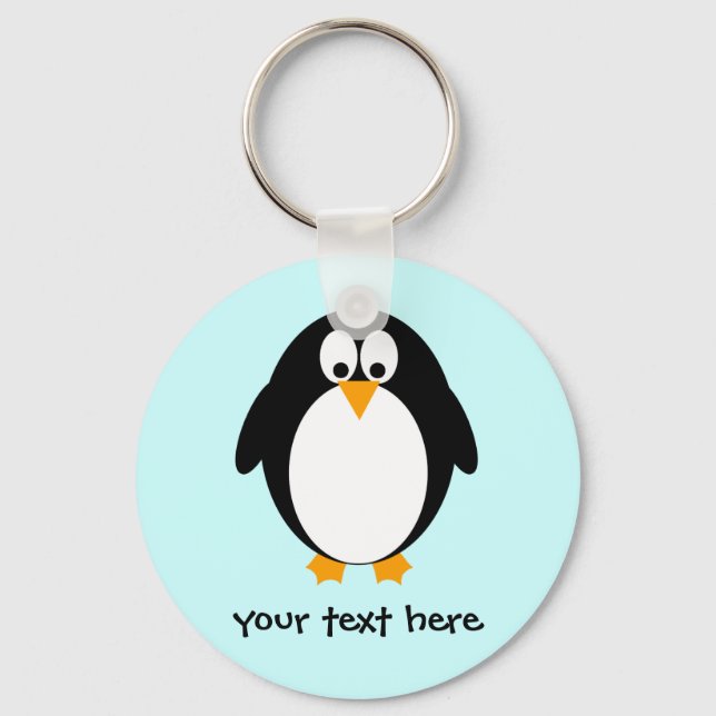 Cute Penguin Key Ring (Front)
