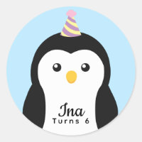 Cute Penguin Kids Birthday