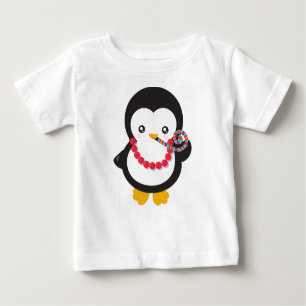 Cute Penguin, Little Penguin, Party Whistle Baby T-Shirt