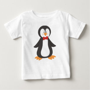 Cute Penguin, Little Penguin, Penguin With Bow Tie Baby T-Shirt