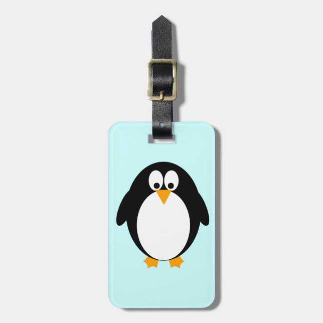 Cute Penguin Luggage Tag (Front Vertical)