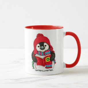 Cute Penguin Merry Christmas Holiday Mug