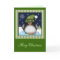 Cute Penguin Merry Christmas text Card