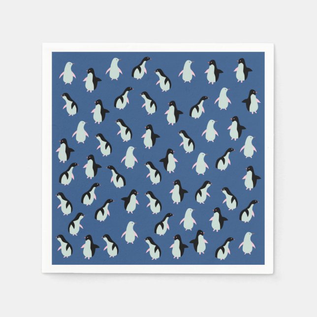 Cute Penguin Paper Napkins (Front)
