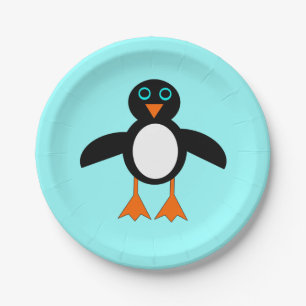 Cute Penguin Paper Party Plates