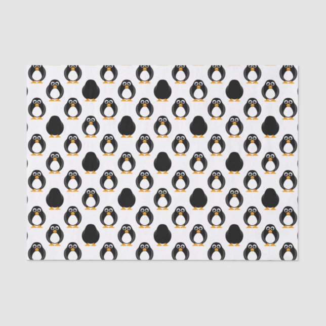 Cute Penguin Pattern Tissue Paper (Front)