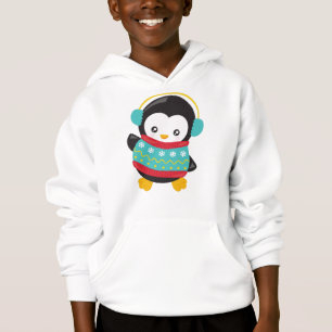 Cute Penguin, Penguin With Sweater, Ear Muffs
