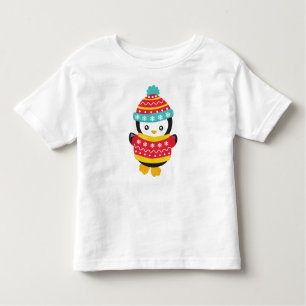 Cute Penguin, Penguin With Sweater, Hat Toddler T-Shirt