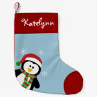 Cute Penguin Personalised Christmas Stocking
