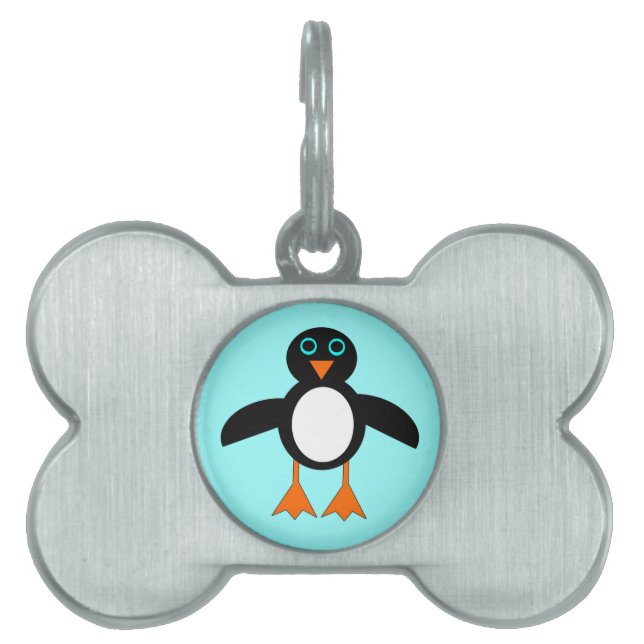 Cute Penguin Pet Tag (Front)