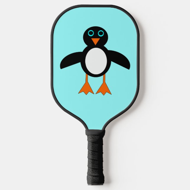 Cute Penguin Pickleball Paddle (Front)
