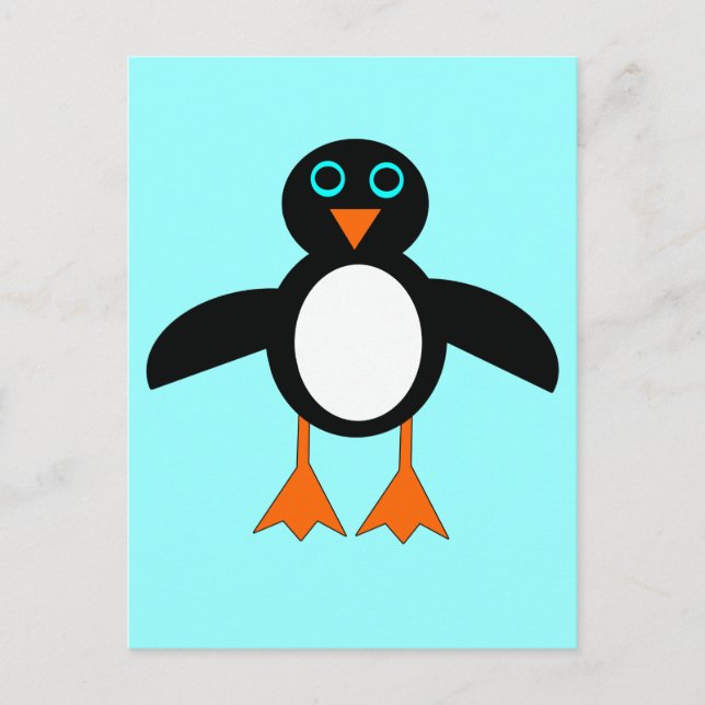 Cute Penguin Postcard (Front)