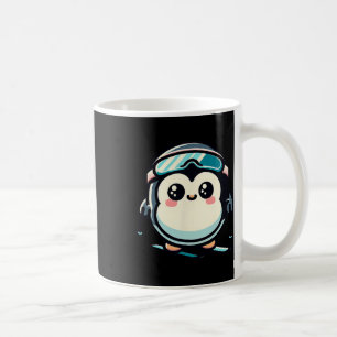 Cute Penguin Skiing With Goggles Alpine Winter Coffee Mug