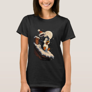 Cute Penguin Snowy Christmas Holiday Xmas Animal T-Shirt