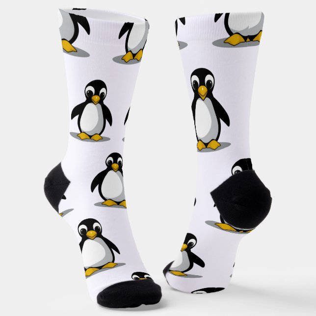 Cute Penguin Socks (Angled)