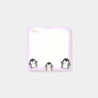 Cute Penguin Sticky Notes